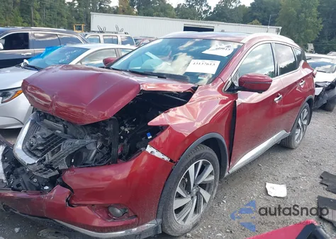 2018 Nissan Murano Platinum from USA, damaged, VIN 5N1AZ2MG9JN188093